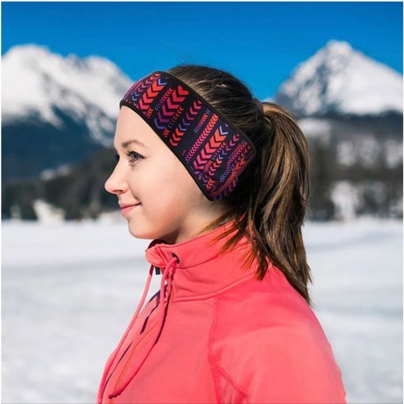 Winter Fleece Headbands for Men Women Stretchy Ear Warm Workout Sweatbands US - Picture 6 of 7